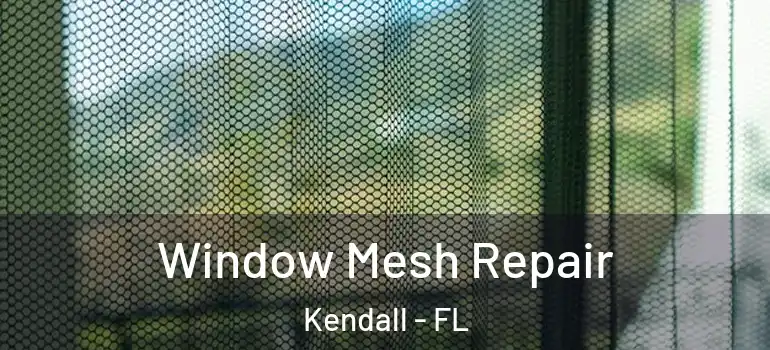  Window Mesh Repair Kendall - FL